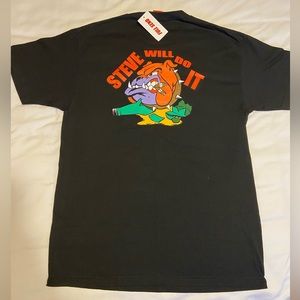 NWT Men’s Full Send Nelk Boys “Steve Will Do It” Black Tshirt size Large